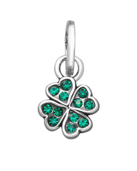 MINI CHARM QUADRIFOGLIO CRYSTAL VERDE