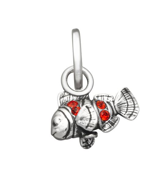 MINI CHARM PESCE PAGLIACCIO CRYSTAL