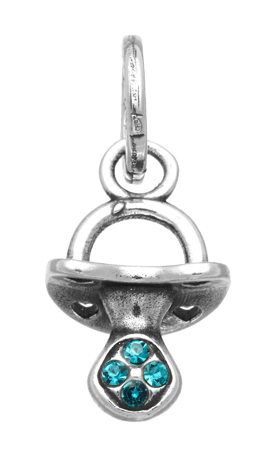 MINI CHARM CIUCCIO CRYSTAL AZZURRO
