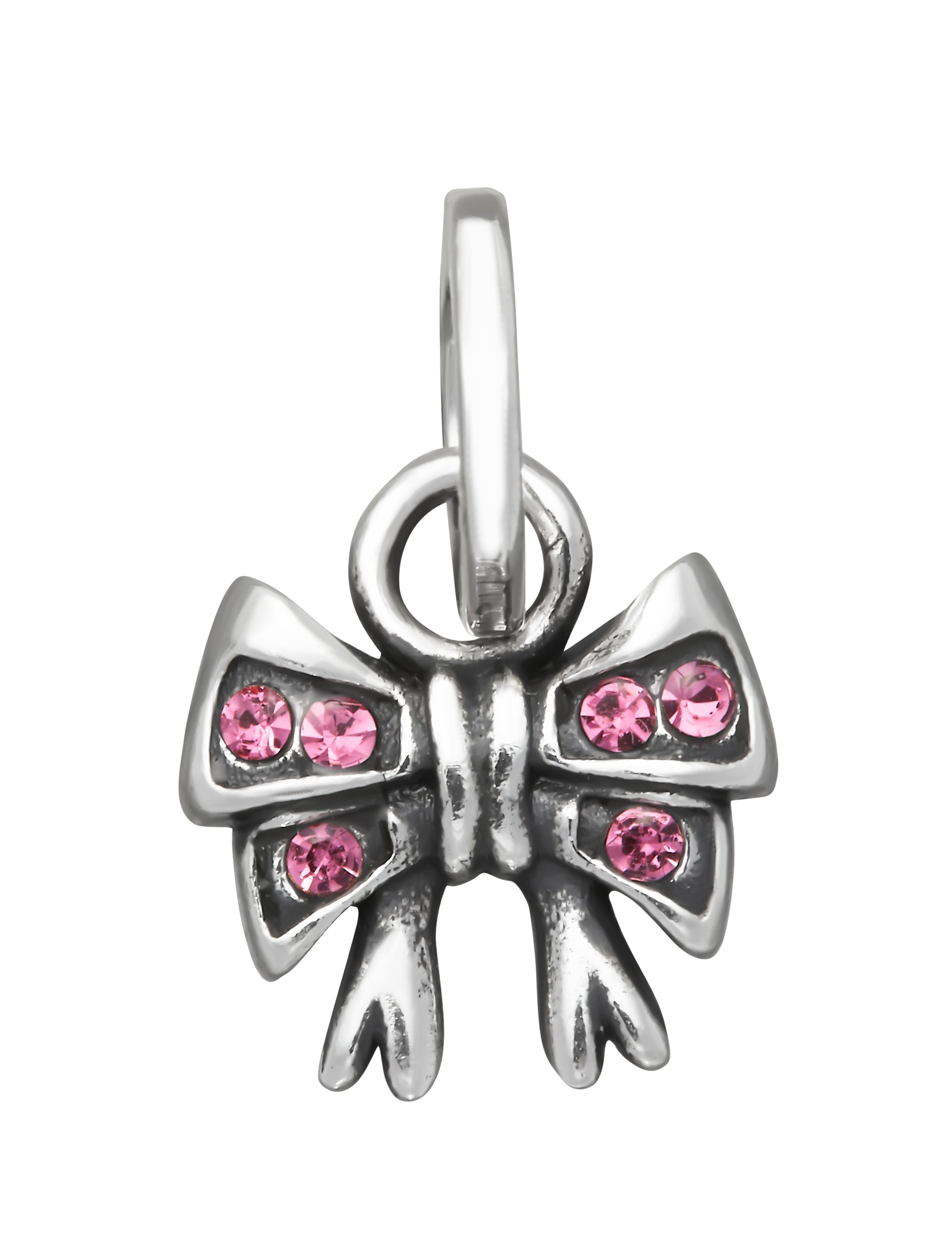 MINI CHARM FIOCCO CRYSTAL ROSA