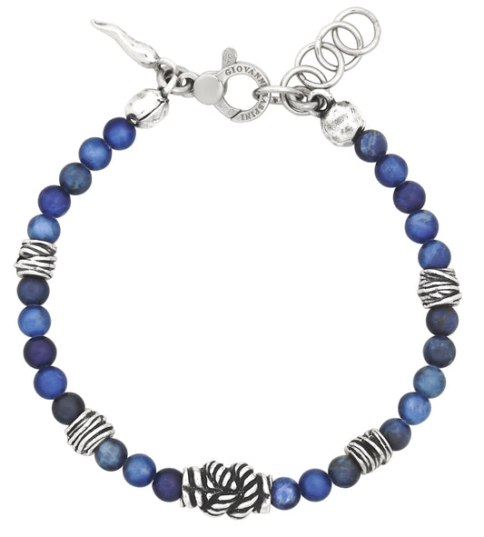 BRACCIALE NODO SODALITE cm 22