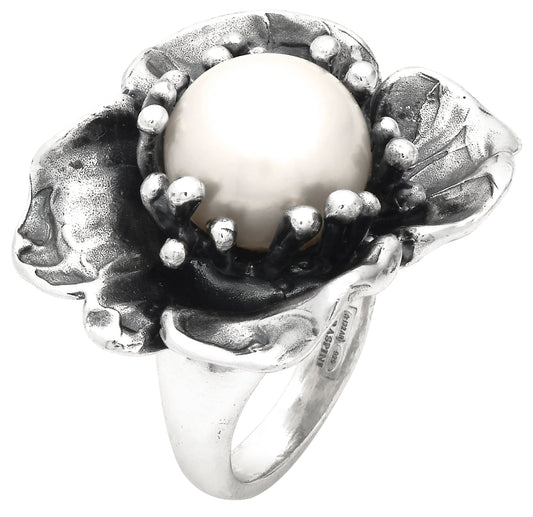 Anello Magnolia Grande Giovanni Raspini in argento 925 — misura 16