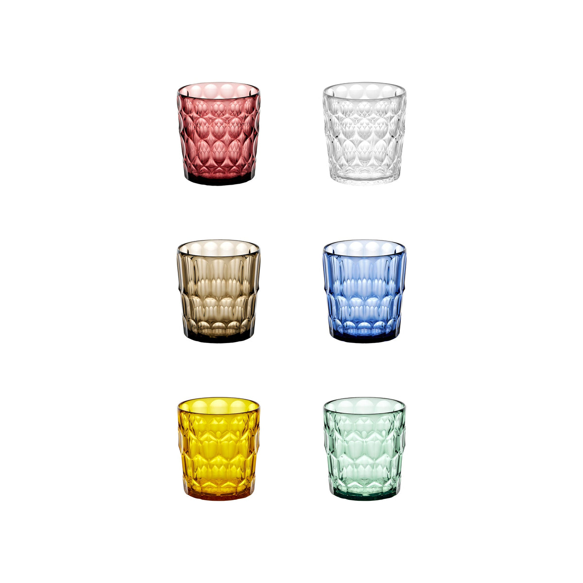 Set 6 Bicchieri Bassi Vanity Guzzini Fratelli Guzzini
