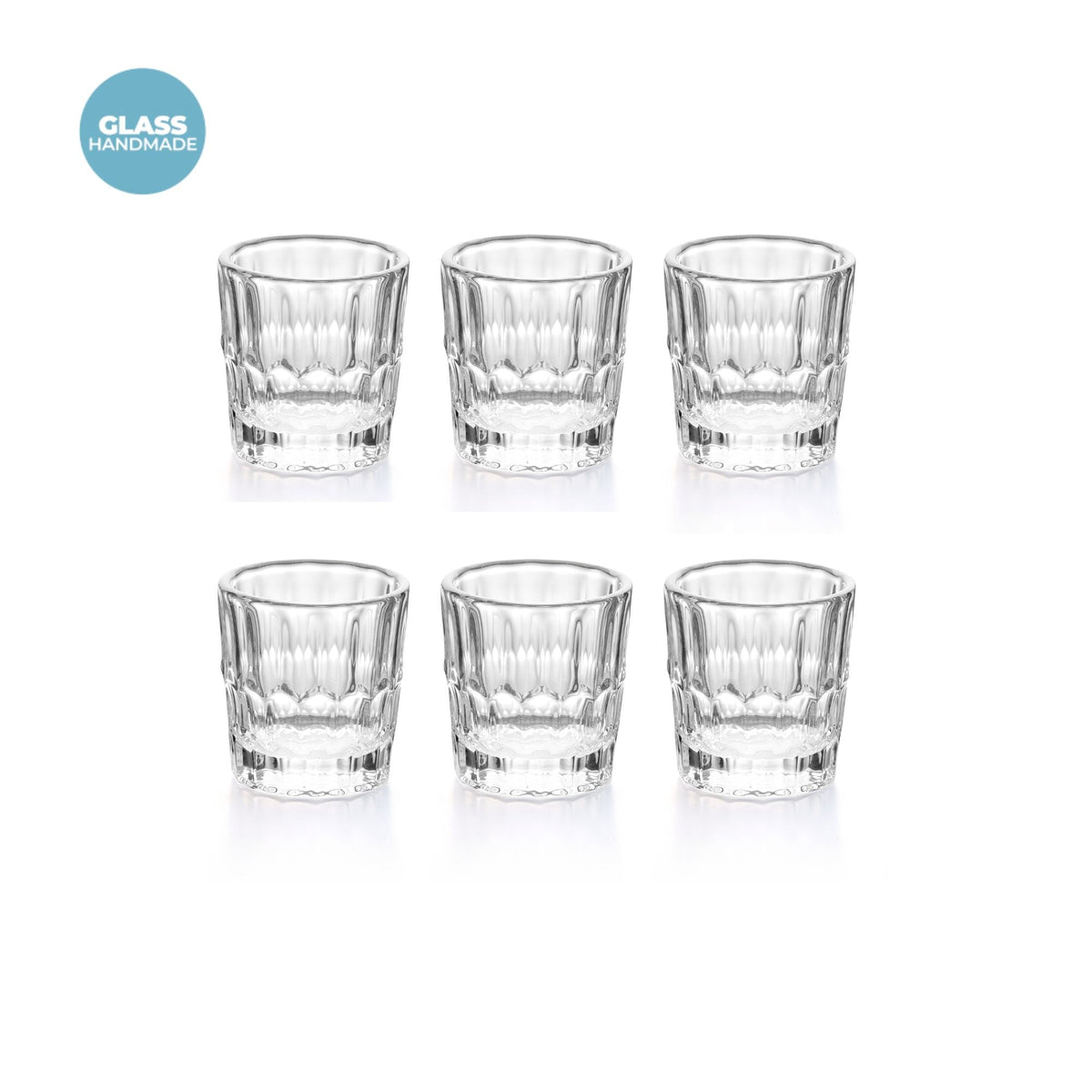 Set 6 Bicchierini Vanity Glass Guzzini — Trasparente Fratelli Guzzini