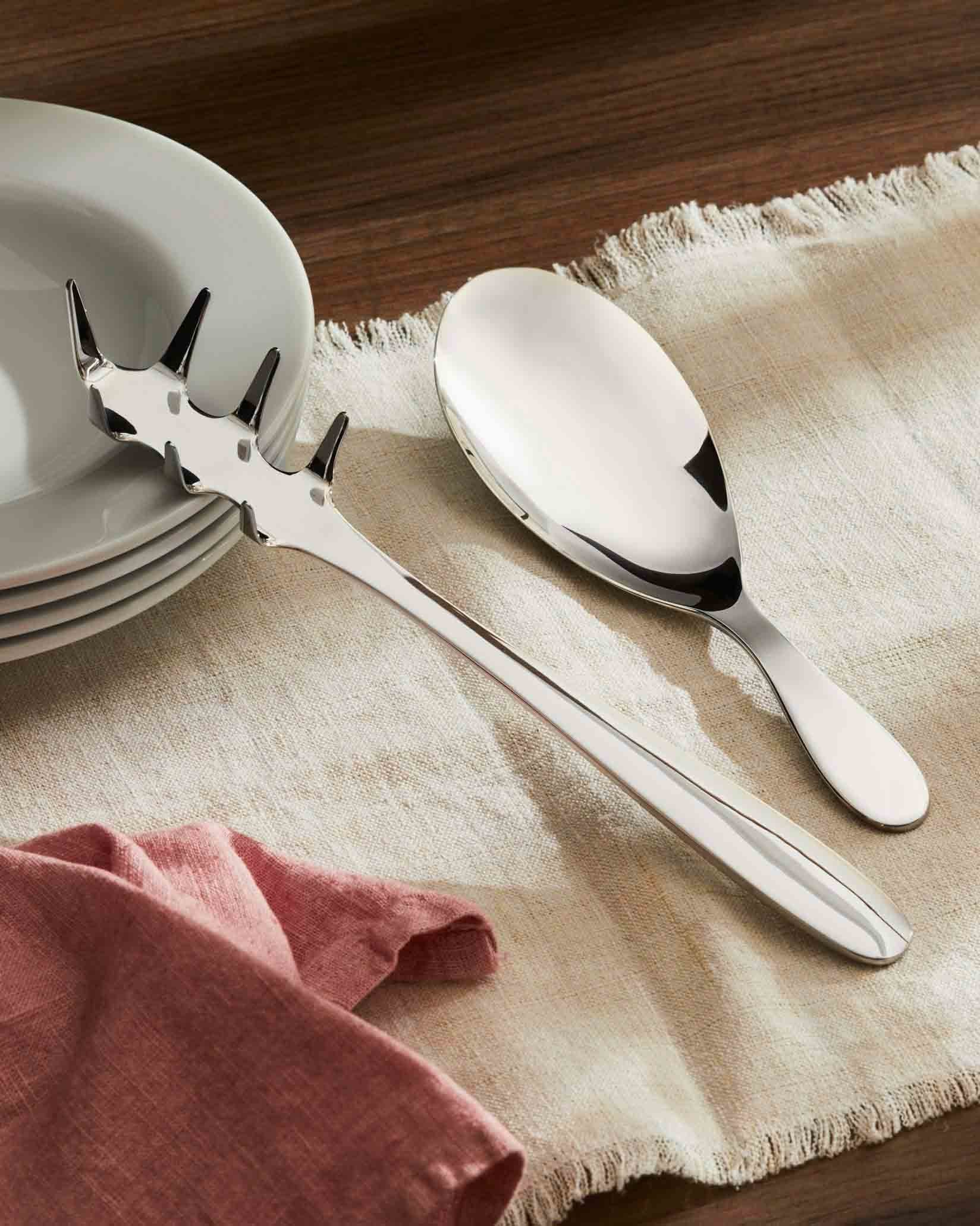 Cucchiaio da servizio per risotto eat.it Alessi, dettaglio della coppa