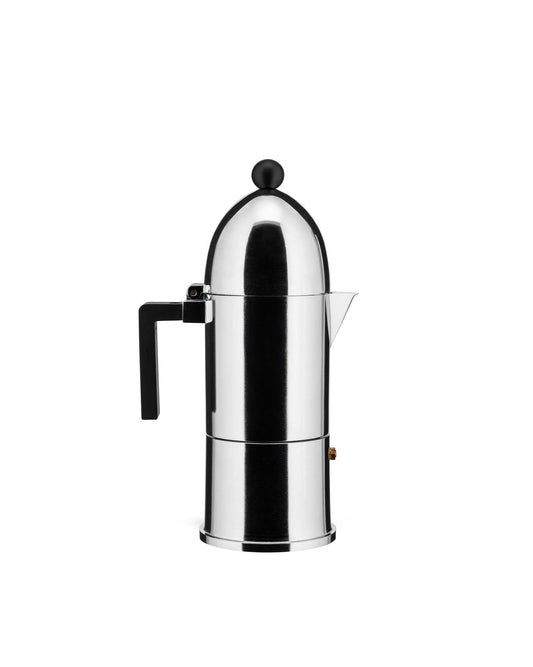 Caffettiera espresso La Cupola Alessi per induzione, nera