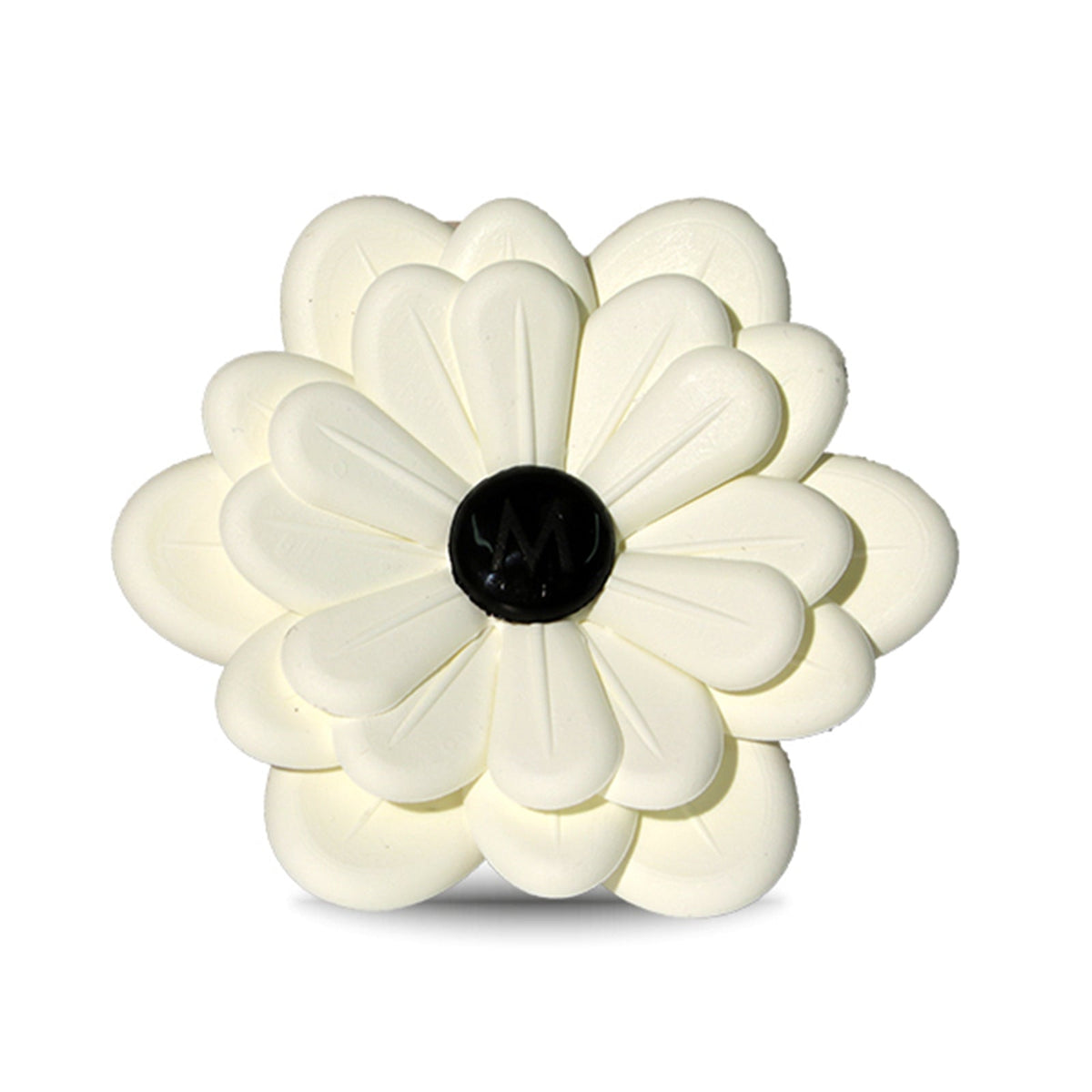 Profumatore per auto Muhà a forma di fiore bianco, fragranza Fiori di Cotone