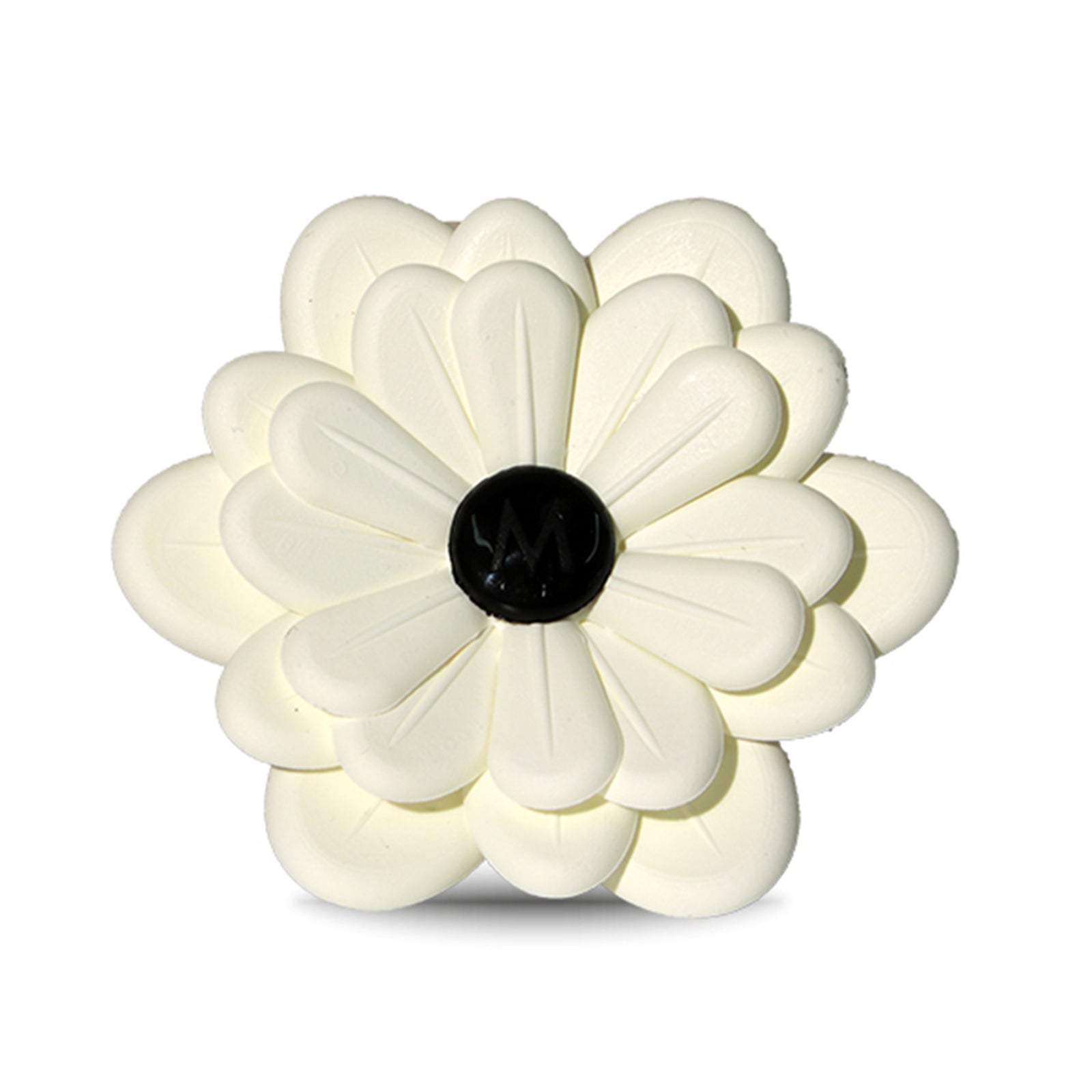 Profumatore per auto Muhà a forma di fiore bianco, fragranza Fiori di Cotone