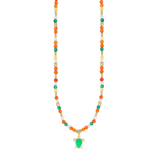 Collana Summer NIVY con tartaruga in madreperla