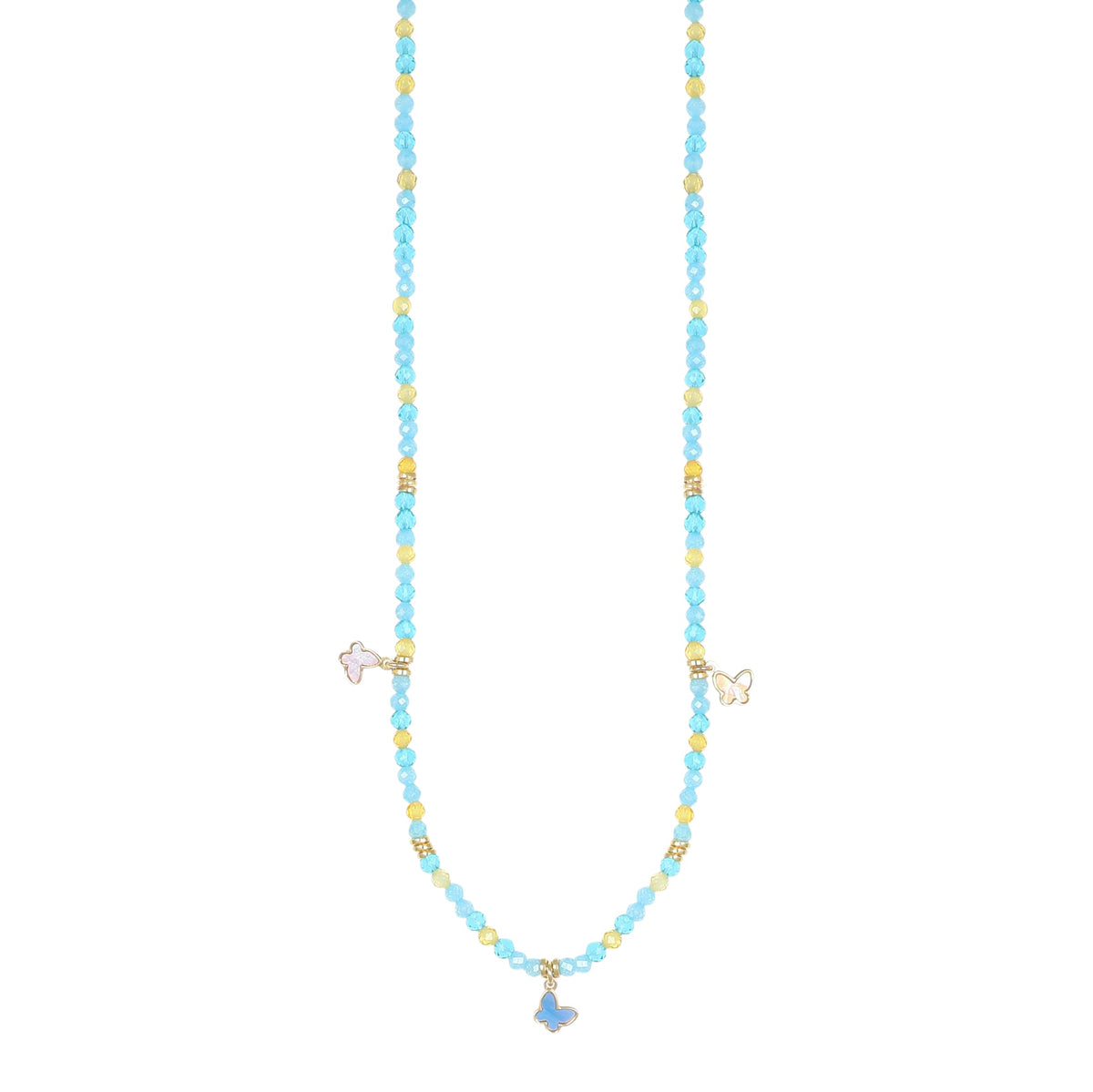 Collana Summer NIVY con tre farfalle in madreperla