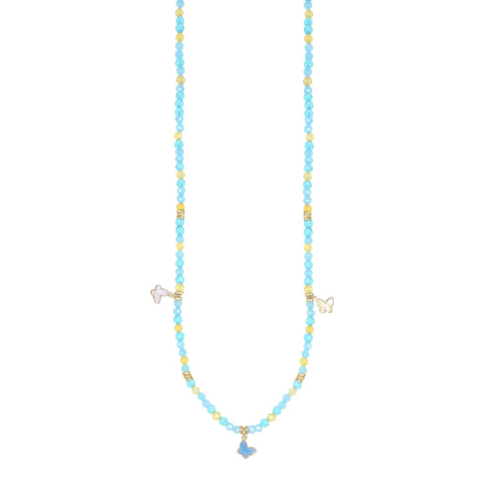 Collana Summer NIVY con tre farfalle in madreperla