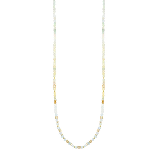 Collana girocollo Sahra NIVY con cubi di acquamarina