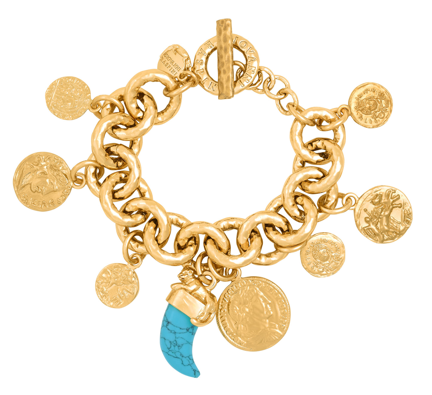 BRACCIALE PUEBLO MONETE cm 21 - Giovanni Raspini - N0006