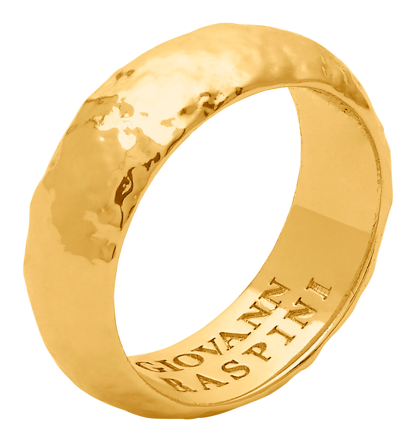 Anello Sand Giovanni Raspini in bronzo con bagno in oro 18 kt — misura 16