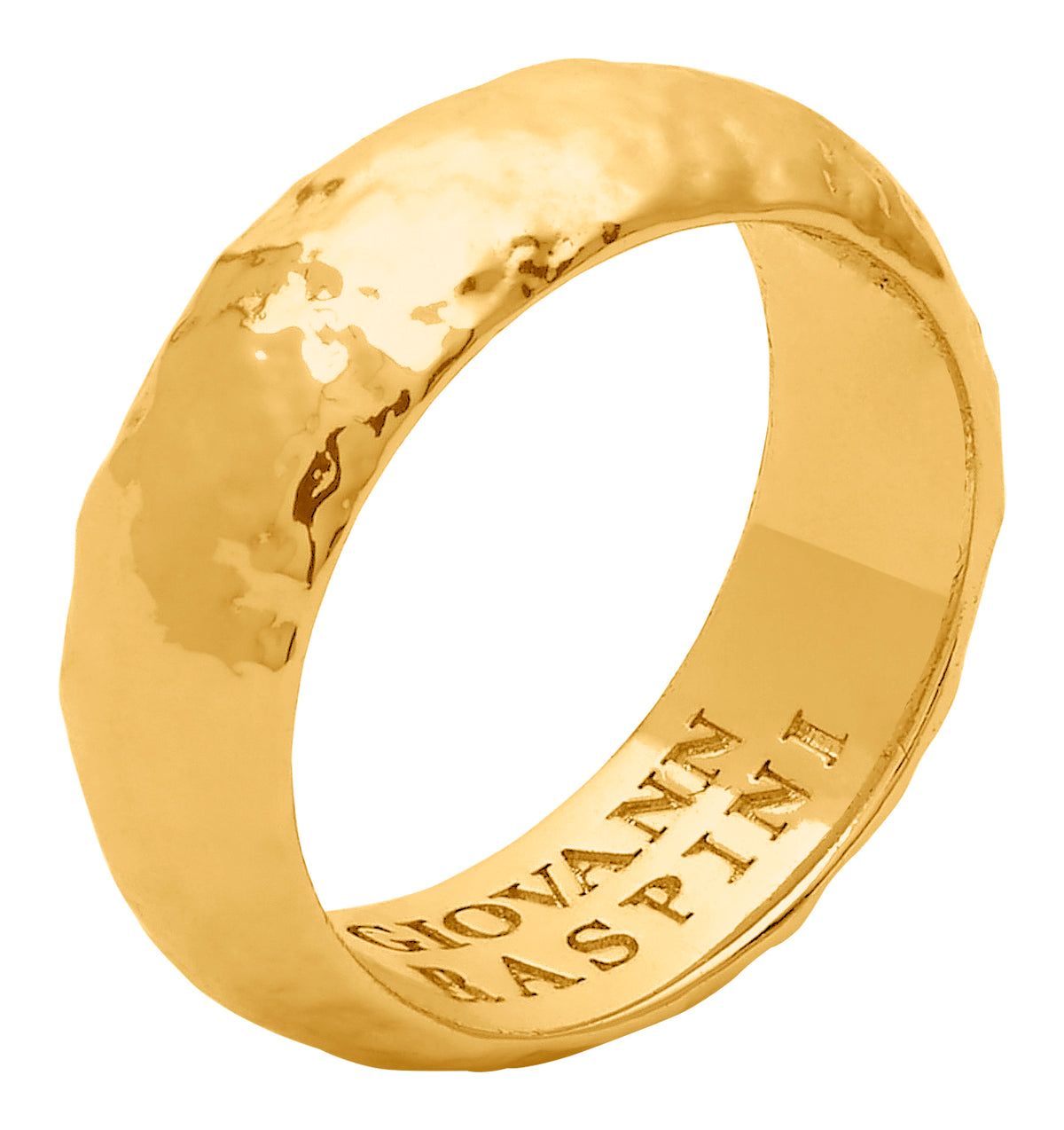 Anello Sand Giovanni Raspini in bronzo con bagno in oro 18 kt — misura 16