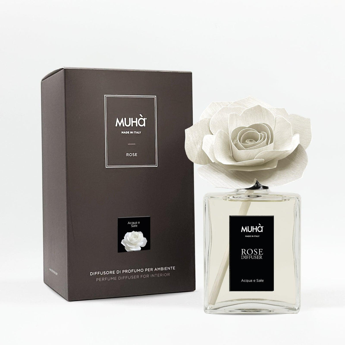 Diffusore Rosa Muhà Acqua e Sale, ambientato