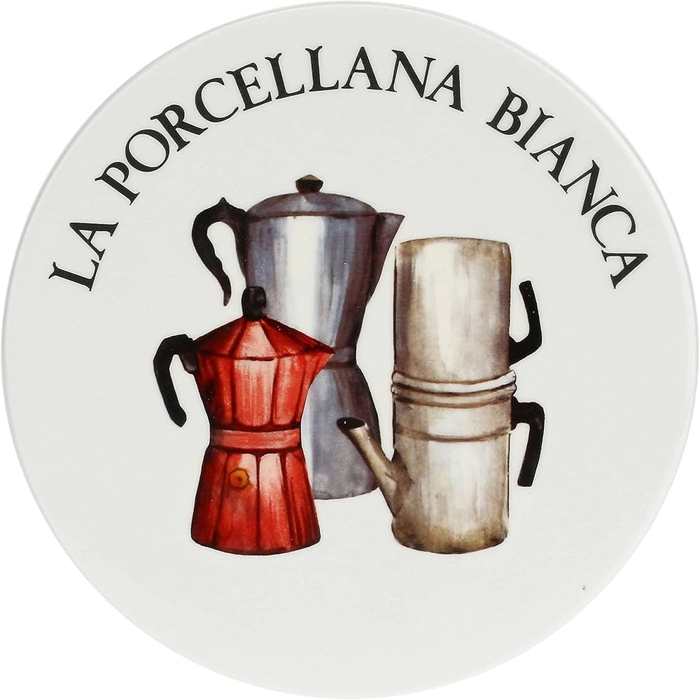 Sottopentola con decoro La Porcellana Bianca