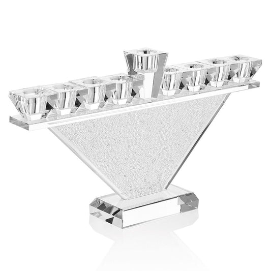 Candeliere Ottaviani in cristallo 9 fiamme c/strass h.cm20.
